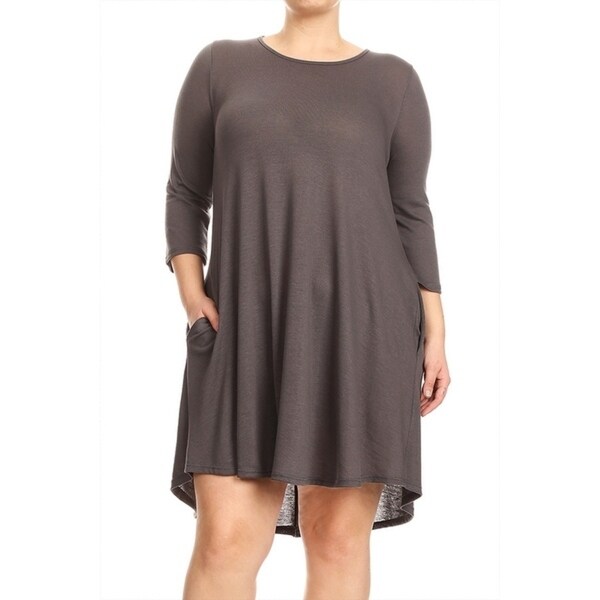 black knit dress with pockets
