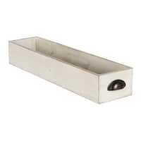 Kate and Laurel Woodmont Distressed Wood Trough Tray