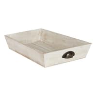 Kate and Laurel Woodmont Distressed Wood Decorative Tray