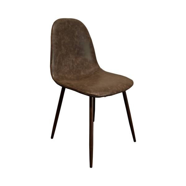 Best Master Furniture Mid Century Brown Side Chairs (Set of 4) Bed