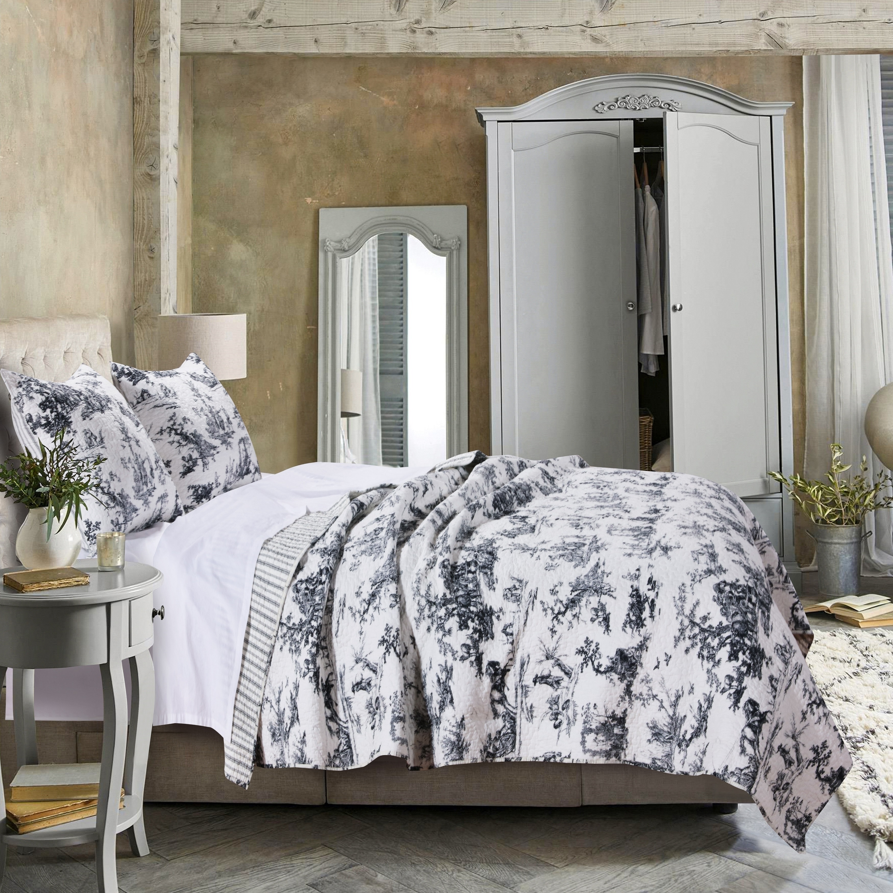 Black Toile Bedding : Kindred Style French Country Bedroom Country Bedroom Furniture French Country Bedrooms Country Style Bedroom : 4.6 out of 5 stars 39.