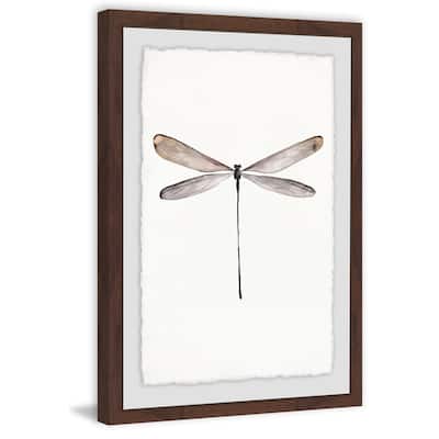 'Tall Dragonfly' Framed Painting Print - Multi-Color