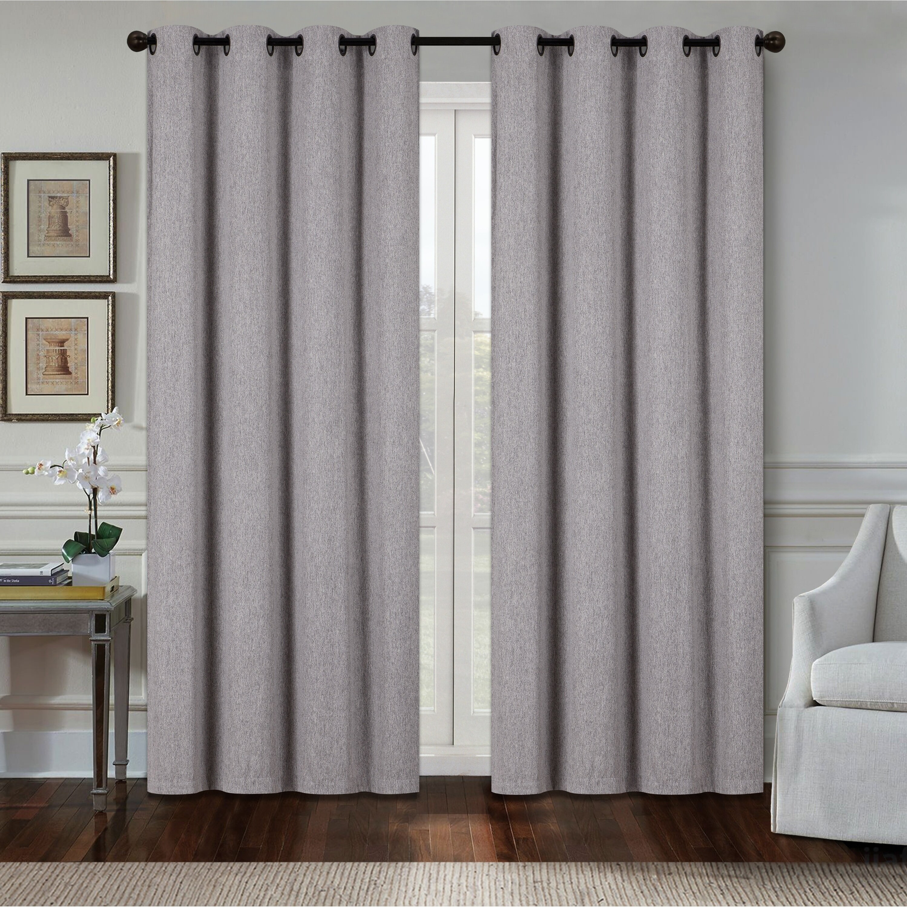 Shop Dainty Home Aspen Heavy Blackout Extra Wide Grommet Window
