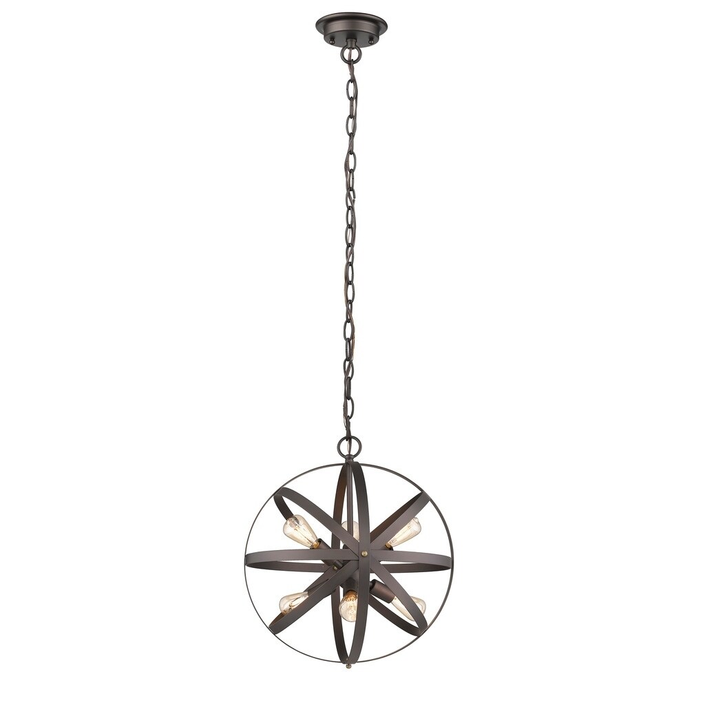 6-light Oil Rubbed Bronze Chandelier - Chandeliers For Bedrooms by Overstock.com