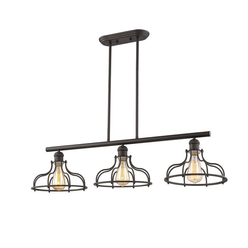 3-light Oil Rubbed Bronze Island Pendant