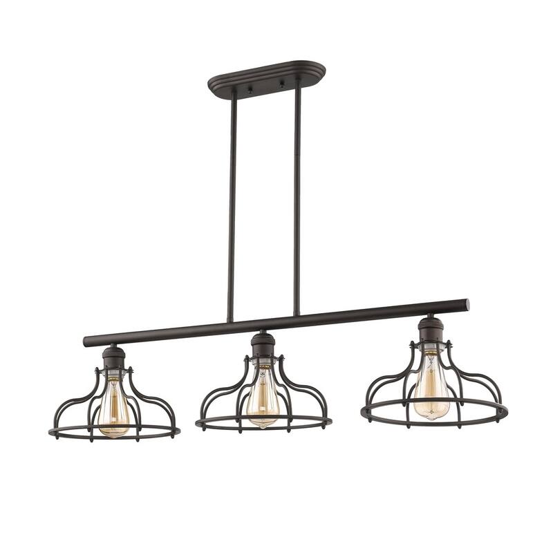 3-light Oil Rubbed Bronze Island Pendant