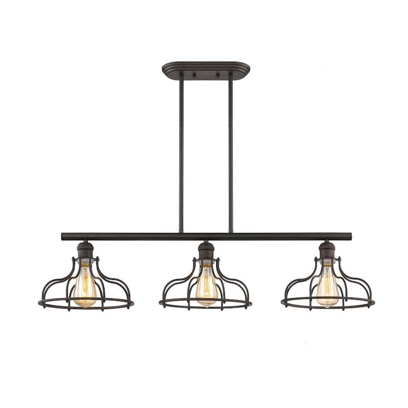 3-light Oil Rubbed Bronze Island Pendant