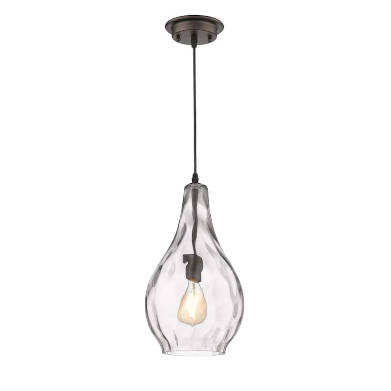 Transitional 1-light Oil Rubbed Bronze Pendant