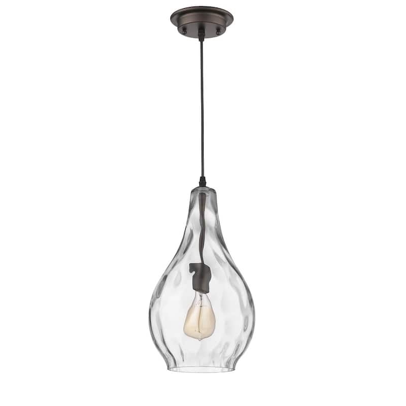 Transitional 1-light Oil Rubbed Bronze Pendant