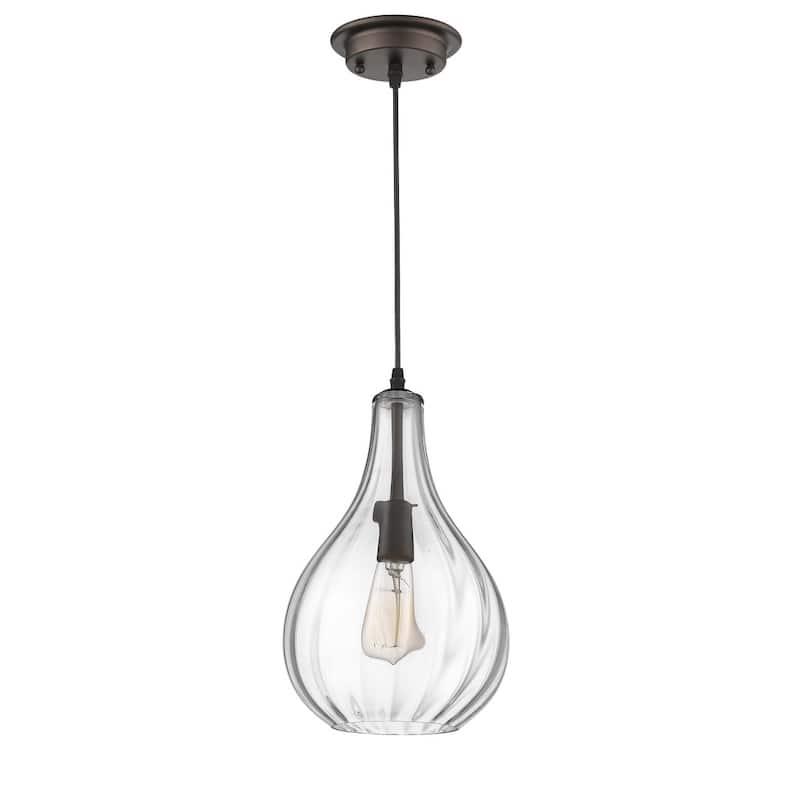 Transitional 1-light Oil Rubbed Bronze Pendant