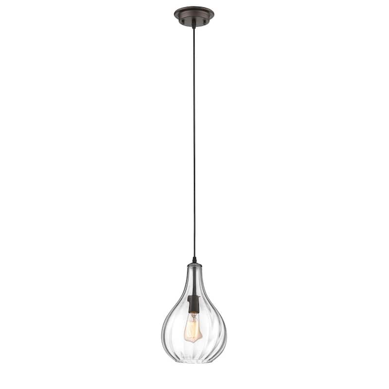Transitional 1-light Oil Rubbed Bronze Pendant