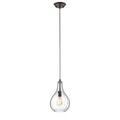 Transitional 1-light Oil Rubbed Bronze Pendant