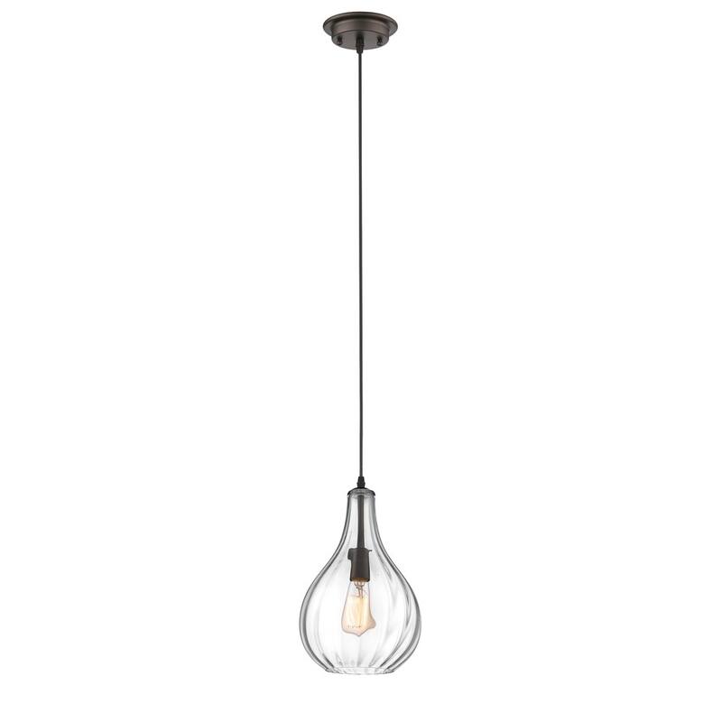 Transitional 1-light Oil Rubbed Bronze Pendant