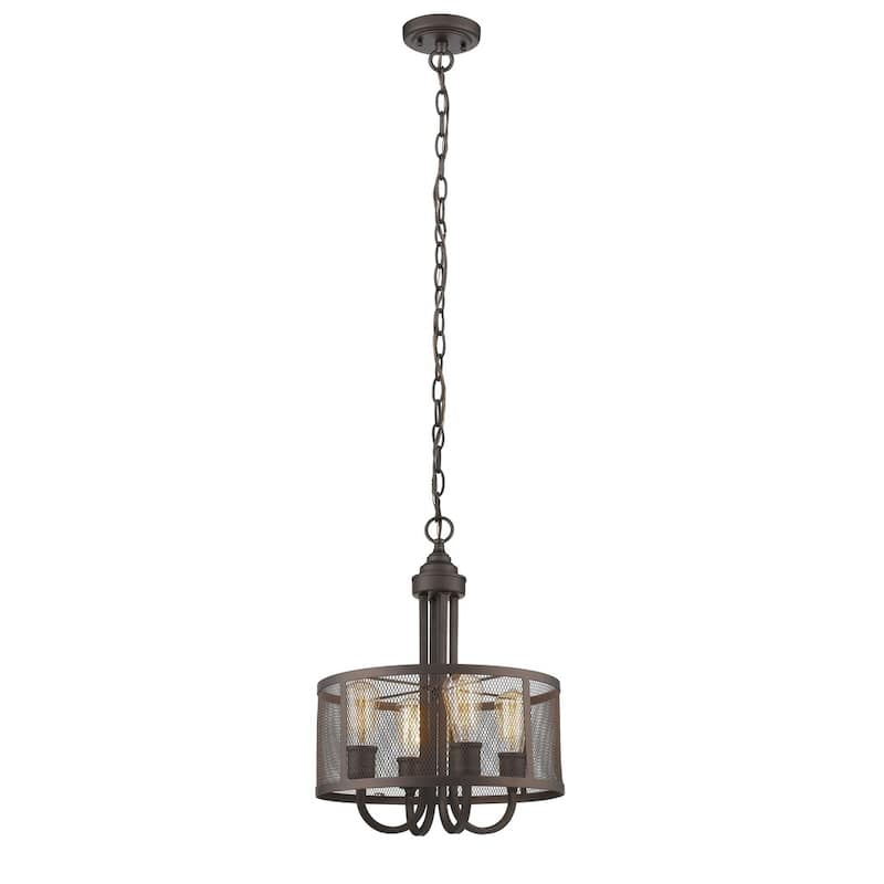 Transitional 4-light Oil Rubbed Bronze Pendant