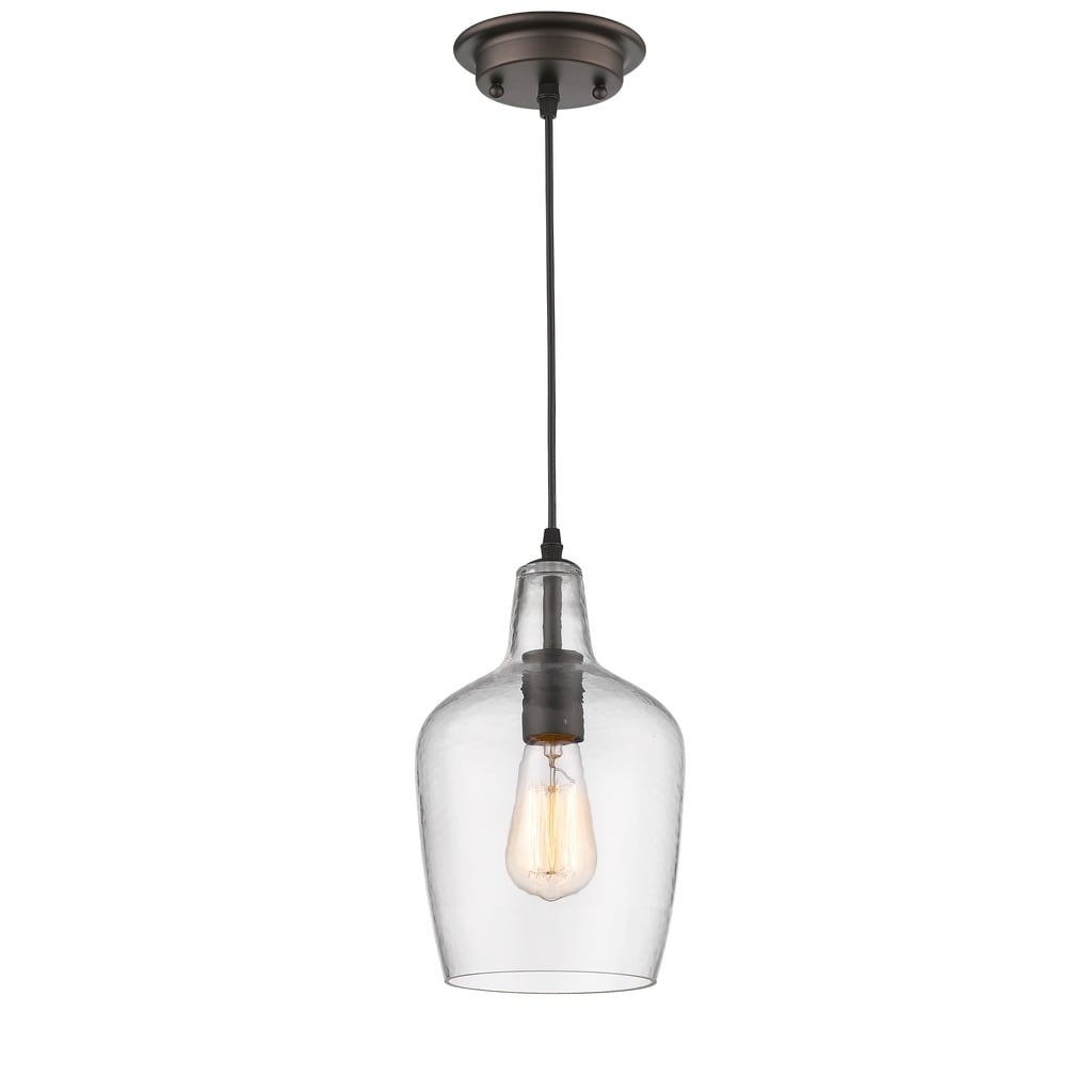 Chloe Transitional 1 Light Oil Rubbed Bronze Pendant 1 Light Oil Rubbed Bronze Pendant