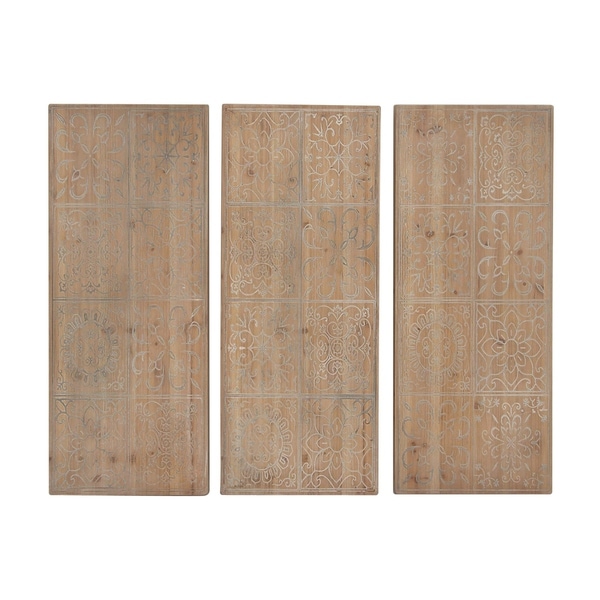 Set Of 3 Rustic Chinese Fir Wood Panels Wall Decor Free Set Of 3 Rustic Chinese Fir Wood Panels Wall Decor