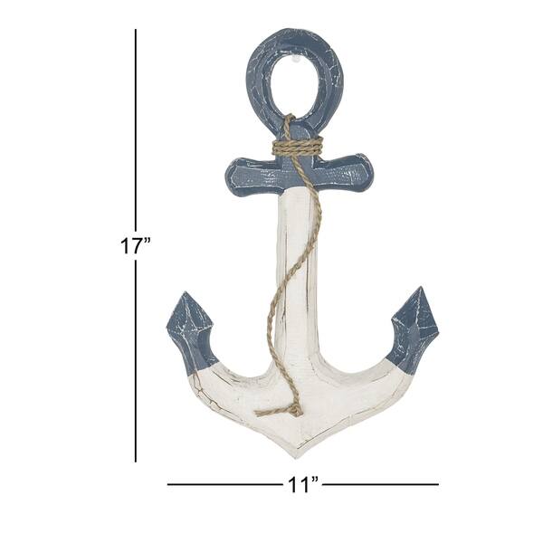 Shop Coastal Legume Wood Anchor Wall Decor Free Shipping On