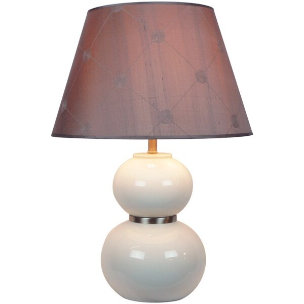 mauve table lamp
