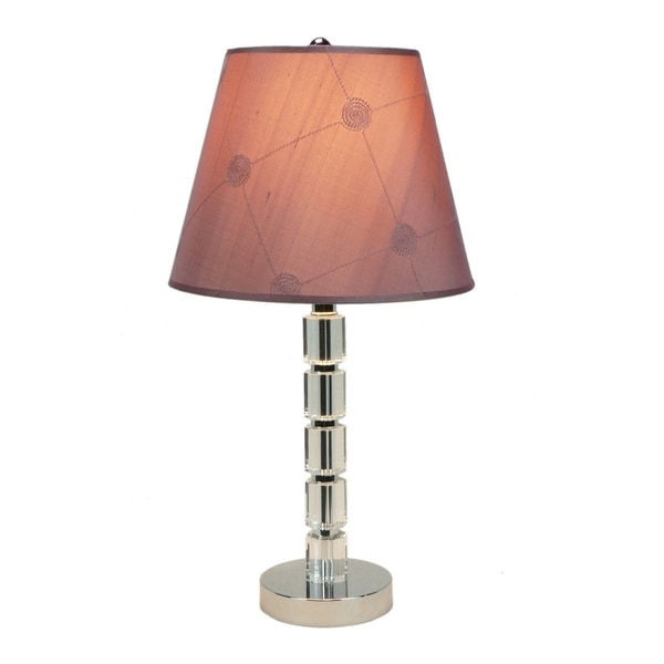 mauve table lamp