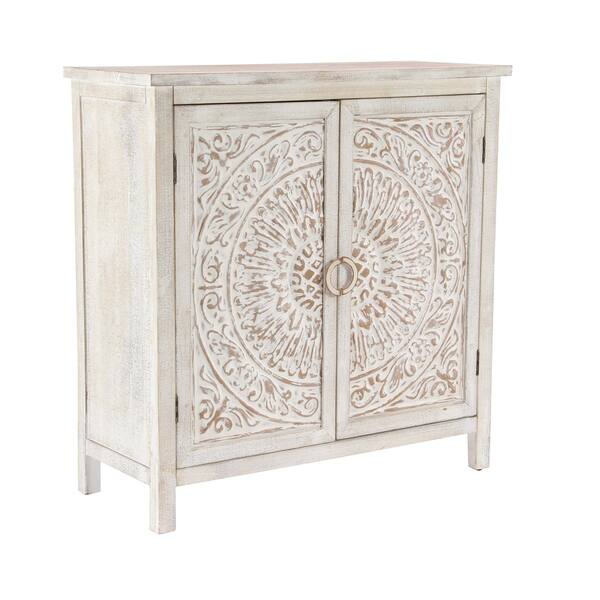 Shop Traditional Carved Design 2 Door Wooden Cabinet By Studio 350