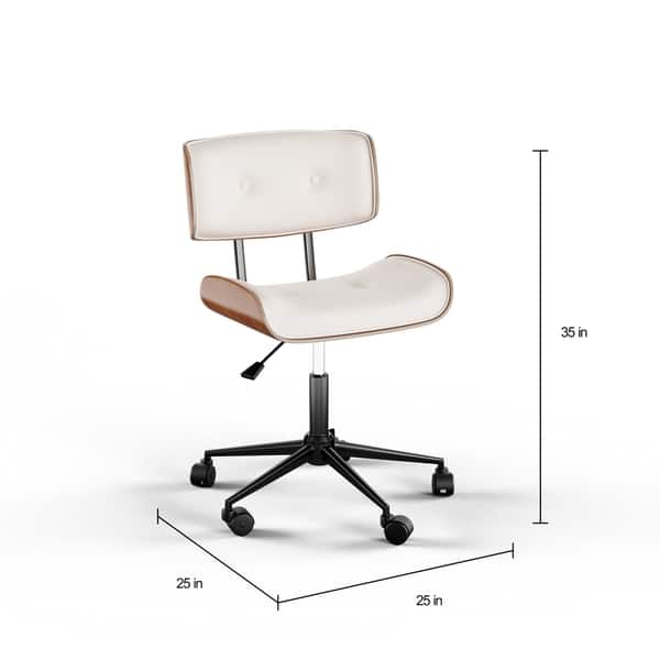Carson Carrington Leksand Simple Mid-century Modern Office Chair - N/A