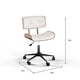 preview thumbnail 6 of 14, Carson Carrington Leksand Simple Mid-century Modern Office Chair - N/A