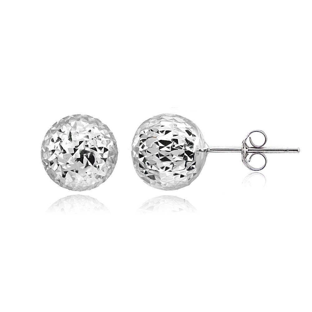 Sterling Silver Polished Cut Out Heart Post Earrings Length 10mm