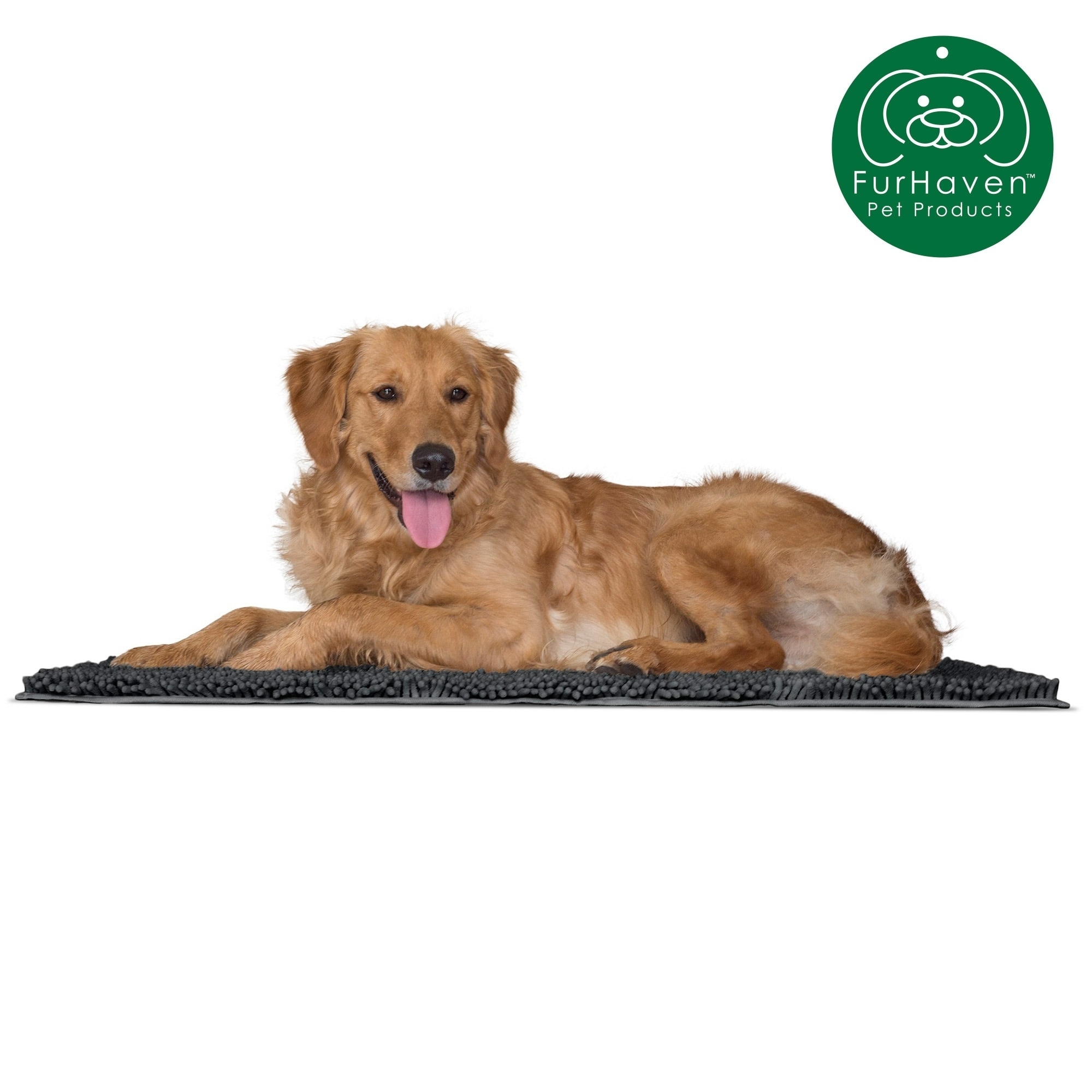 FurHaven Pet Dog Mat  Muddy Paws Ultra Absorbent Towel & Shammy Rug Jumbo  Plus In Charcoal Gray (As Is Item) - Bed Bath & Beyond - 30733163