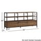 preview thumbnail 13 of 13, Corey Rustic Brown 3-Piece Entertainment Center by iNSPIRE Q Modern
