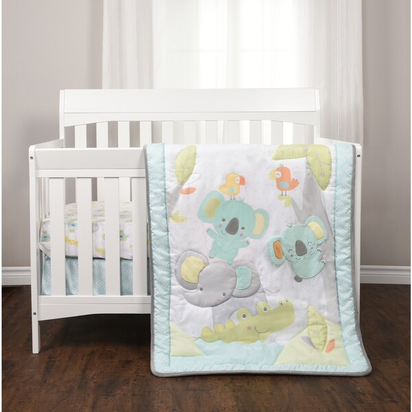 Shop Jungle Chatter 3 Piece Crib Bedding Set Ships To Canada