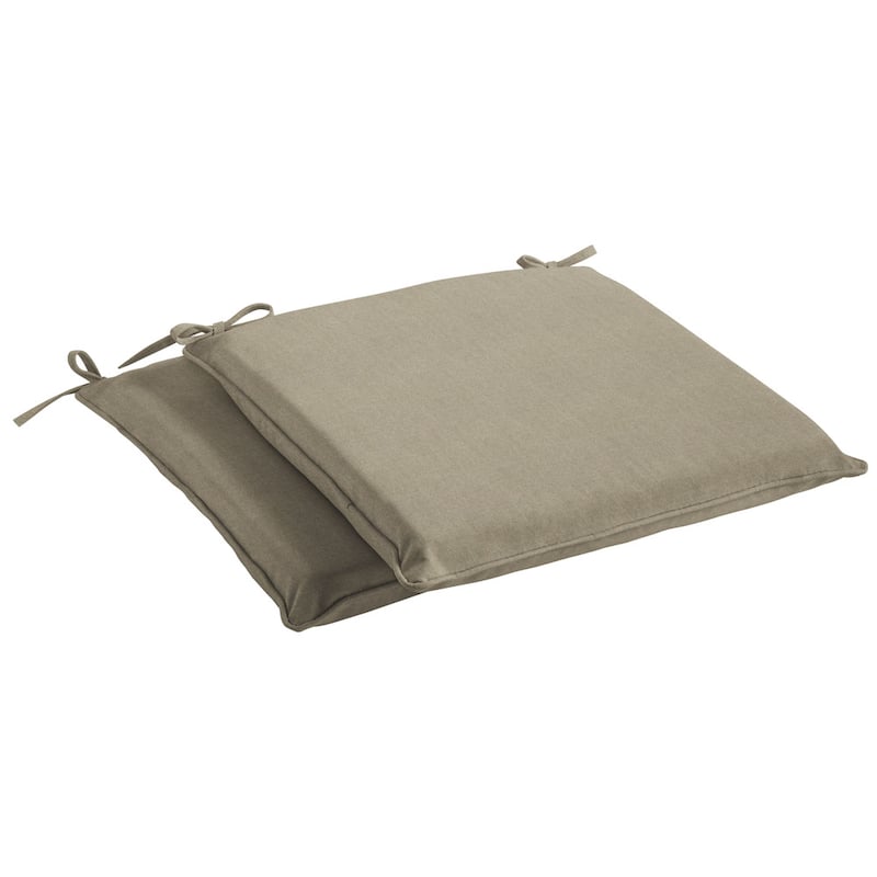 Sorra Home Sunbrella Canvas Taupe Indoor/ Outdoor Cushion, Set of 2