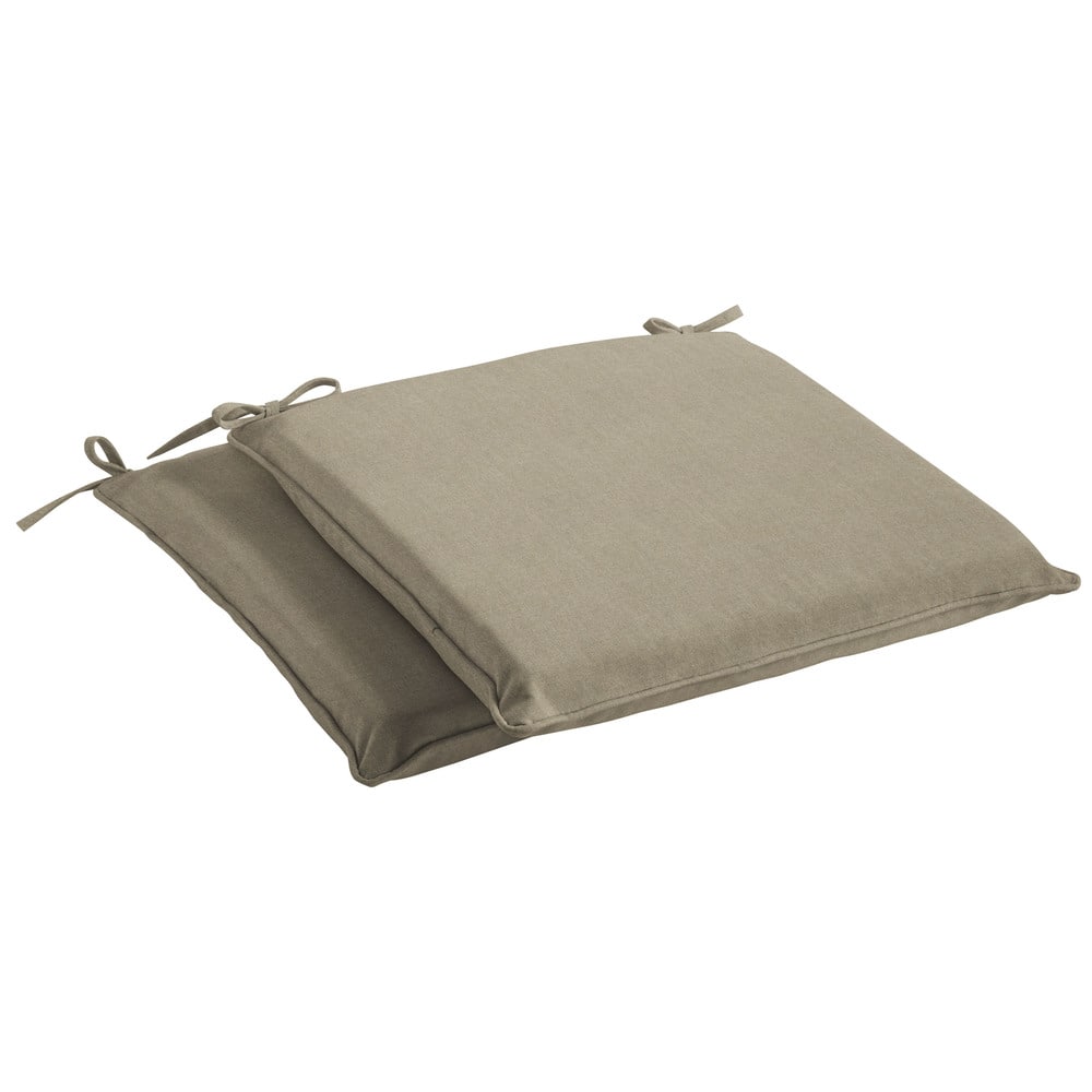 Sorra Home Sunbrella Canvas Taupe Indoor/ Outdoor Cushion, Set of 2