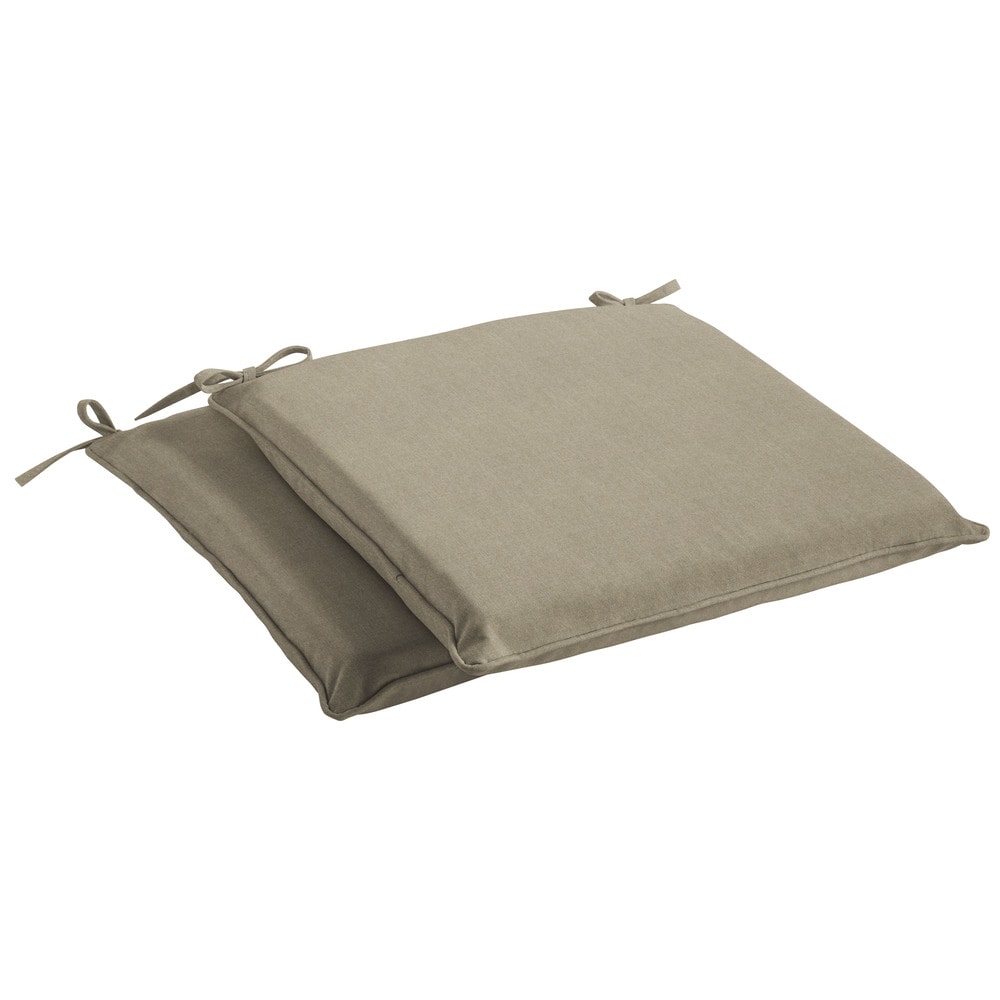 Sorra Home Sunbrella Canvas Taupe Indoor/ Outdoor Cushion, Set of 2