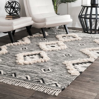 Top Product Reviews For Nuloom Savannah Moroccan Fringe Textured Wool Area Rug 19531800 Overstock