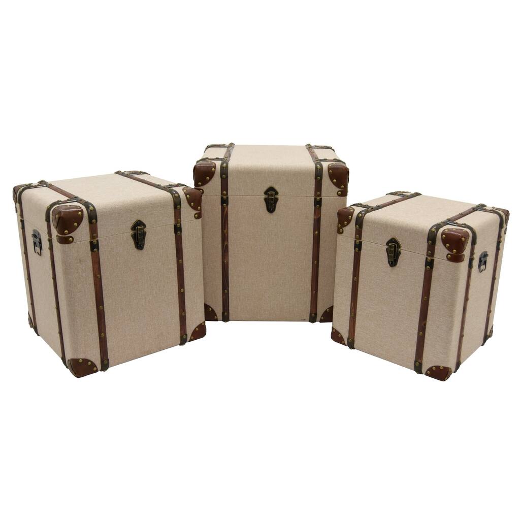 Three Hands Set Of Three Storage Trunks