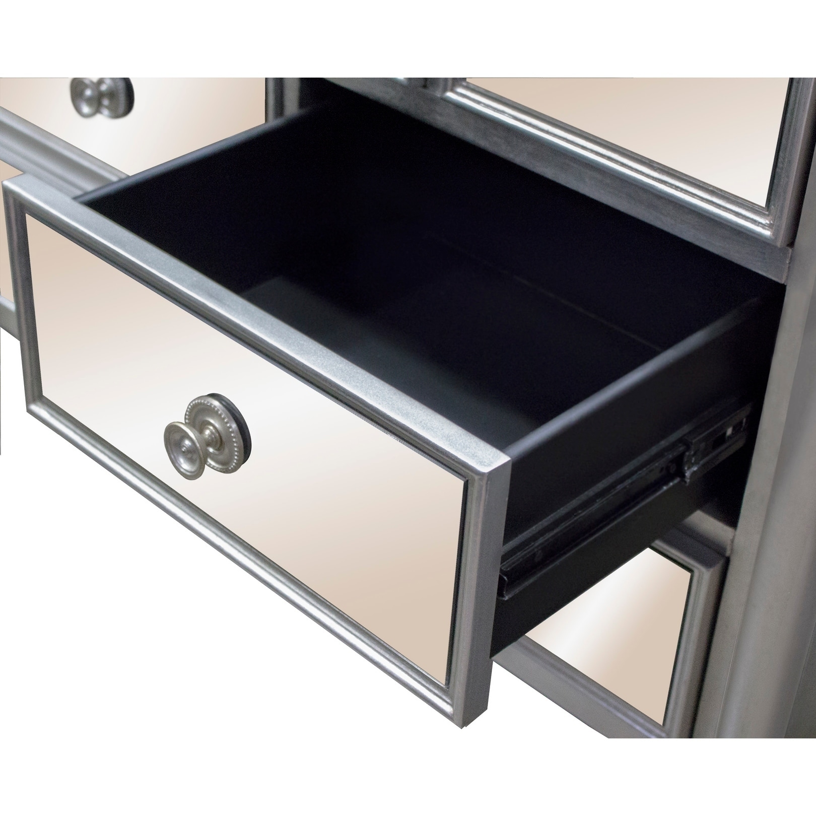Shop Best Master Furniture Campagne Gold Mirrored Console Cabinet