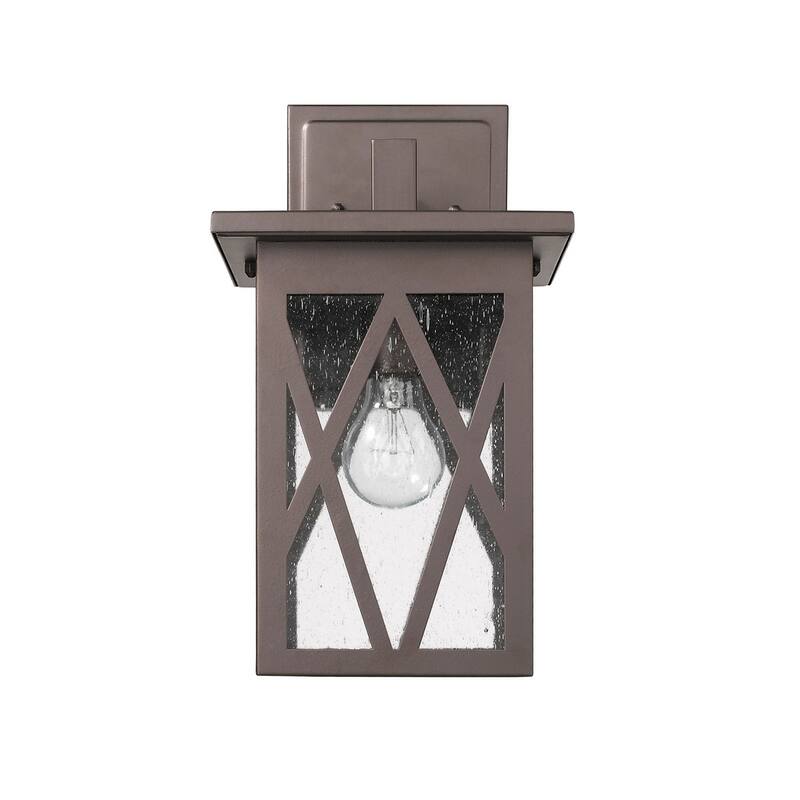 Transitional 1-light Oil Rubbed Bronze Outdoor Wall Sconce