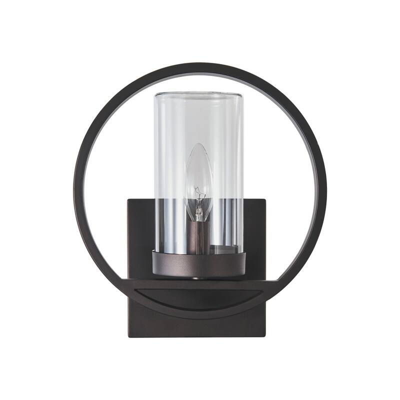 Transitional 1-light Oil Rubbed Bronze Outdoor Wall Sconce