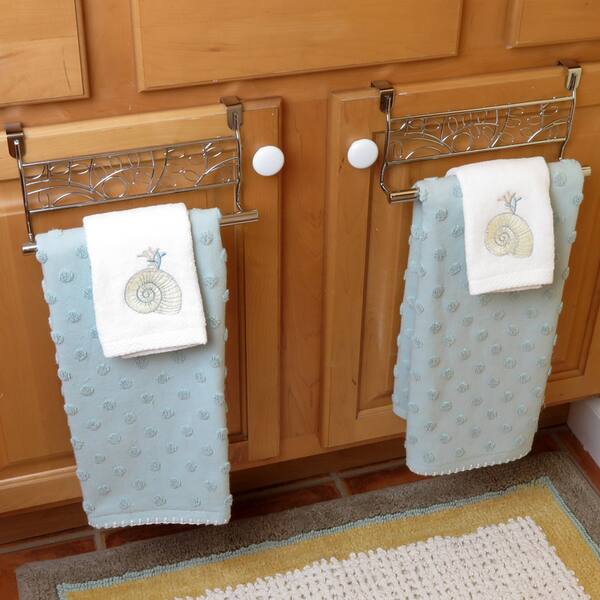 Shop Evelots Over Cabinet Door Towel Bar Bathroom Kitchen No