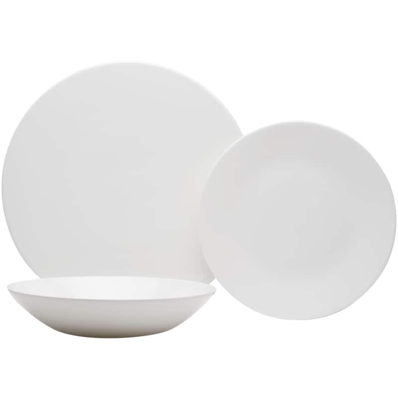 Extreme White Flat Round 18pc set