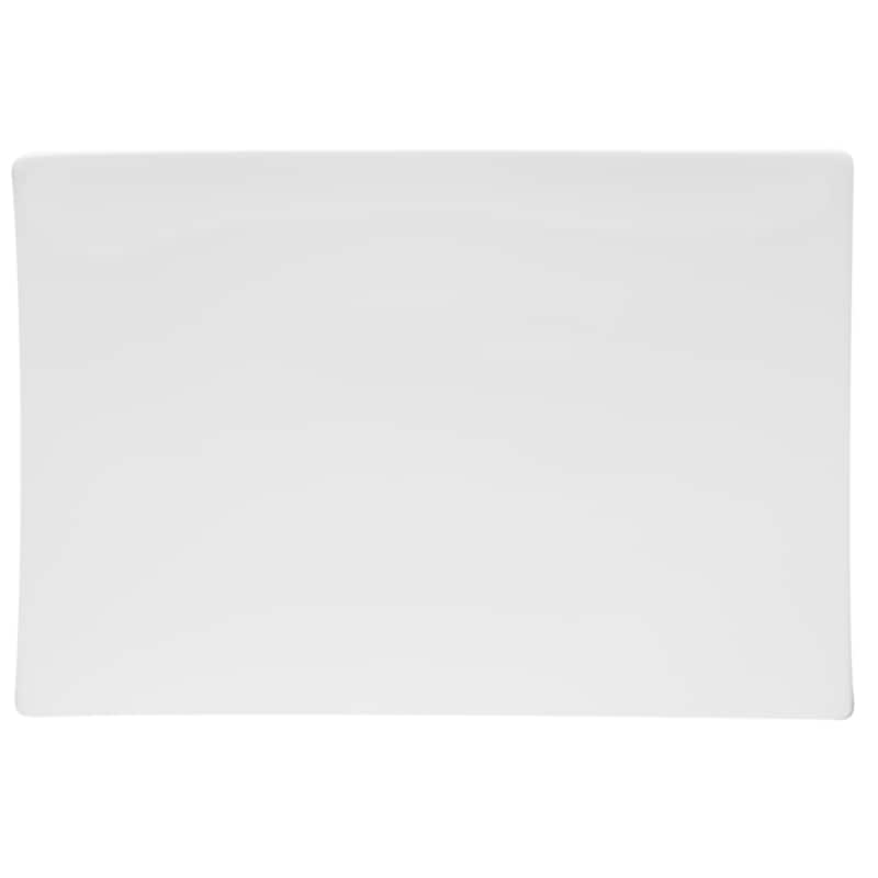 Red Vanilla Extreme White Rectangular Platter 12.75" x 9"