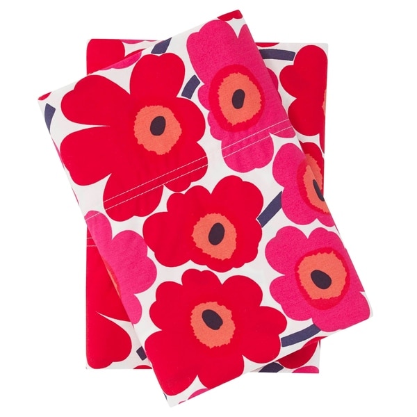 Red Queen Marimekko Unikko Sheet Set