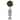 3' Braided Boxwood Topiary Artificial Tree in Gray Urn UV Resistant (Indoor/Outdoor)