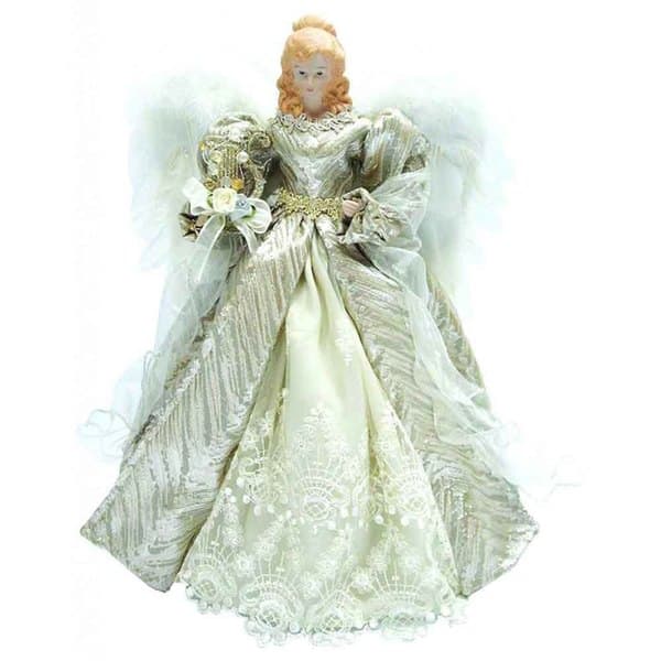 slide 1 of 1, Santa's Workshop Silver Elegance Angel