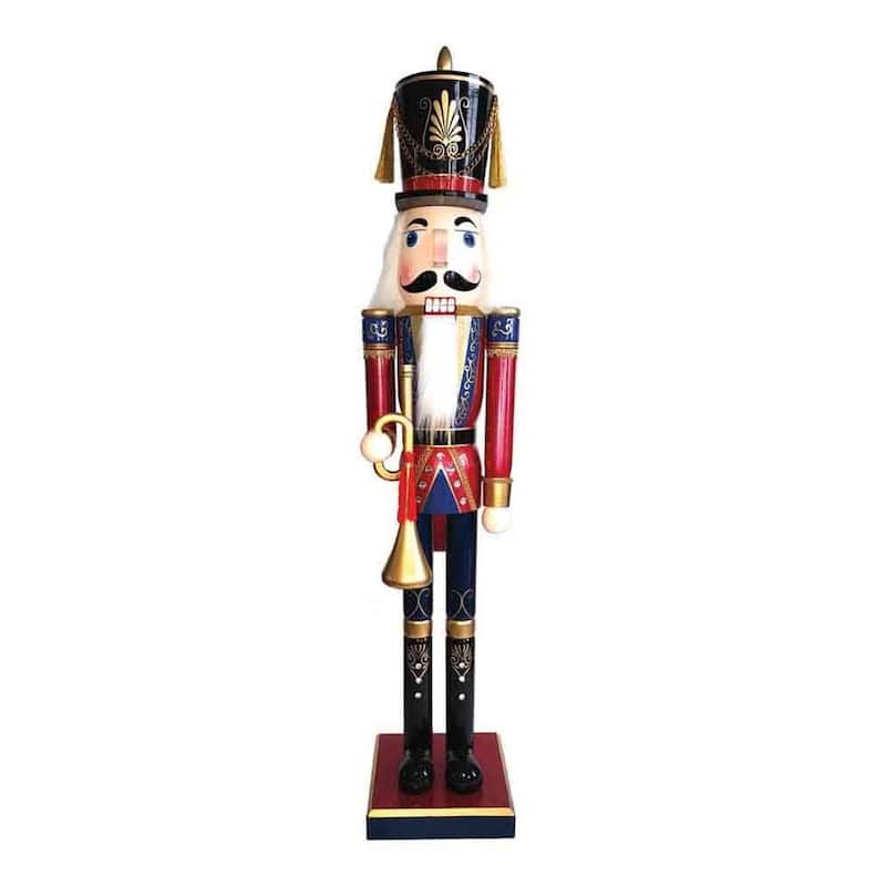 60 inch Royal Bugler Nutcracker - red
