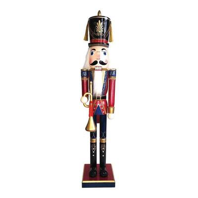60 inch Royal Bugler Nutcracker - red