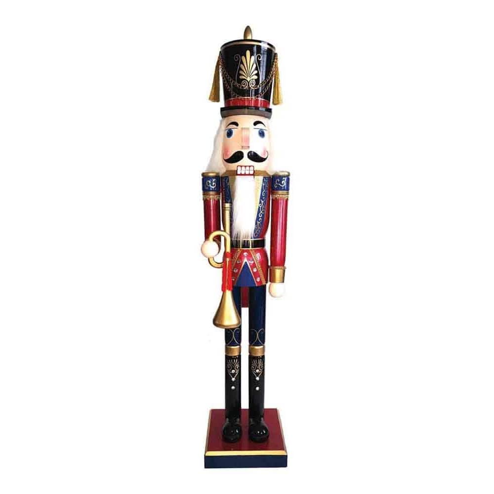 60 inch Royal Bugler Nutcracker - red