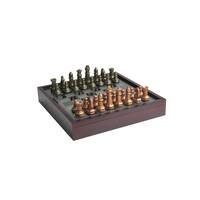 Elle Decor Chess Game With Glass Top