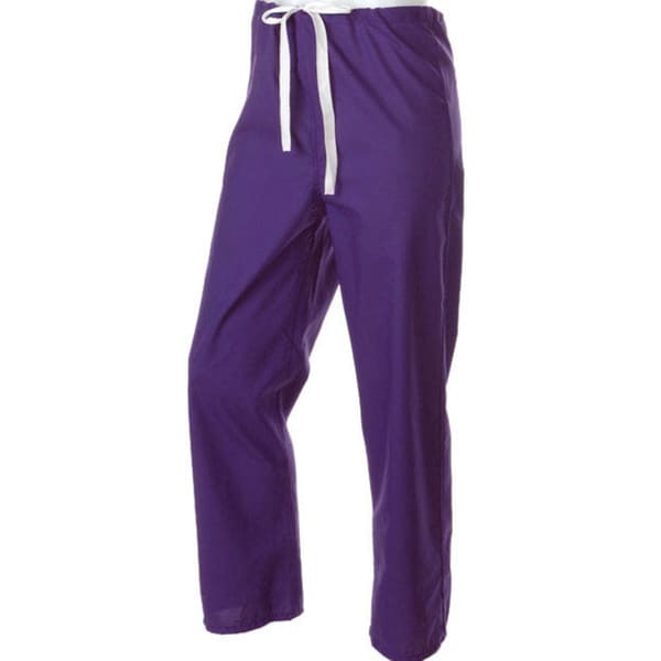 Shop Medline Rich Purple Unisex Reversible Drawstring Scrub Pants ...