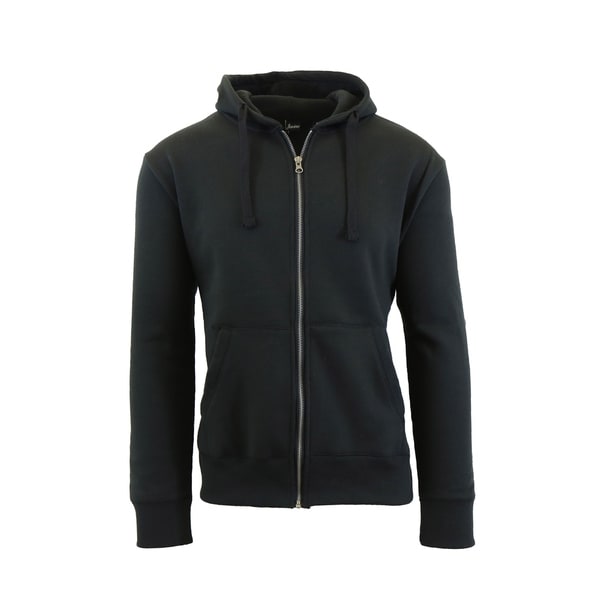 mens black zip up hoodie